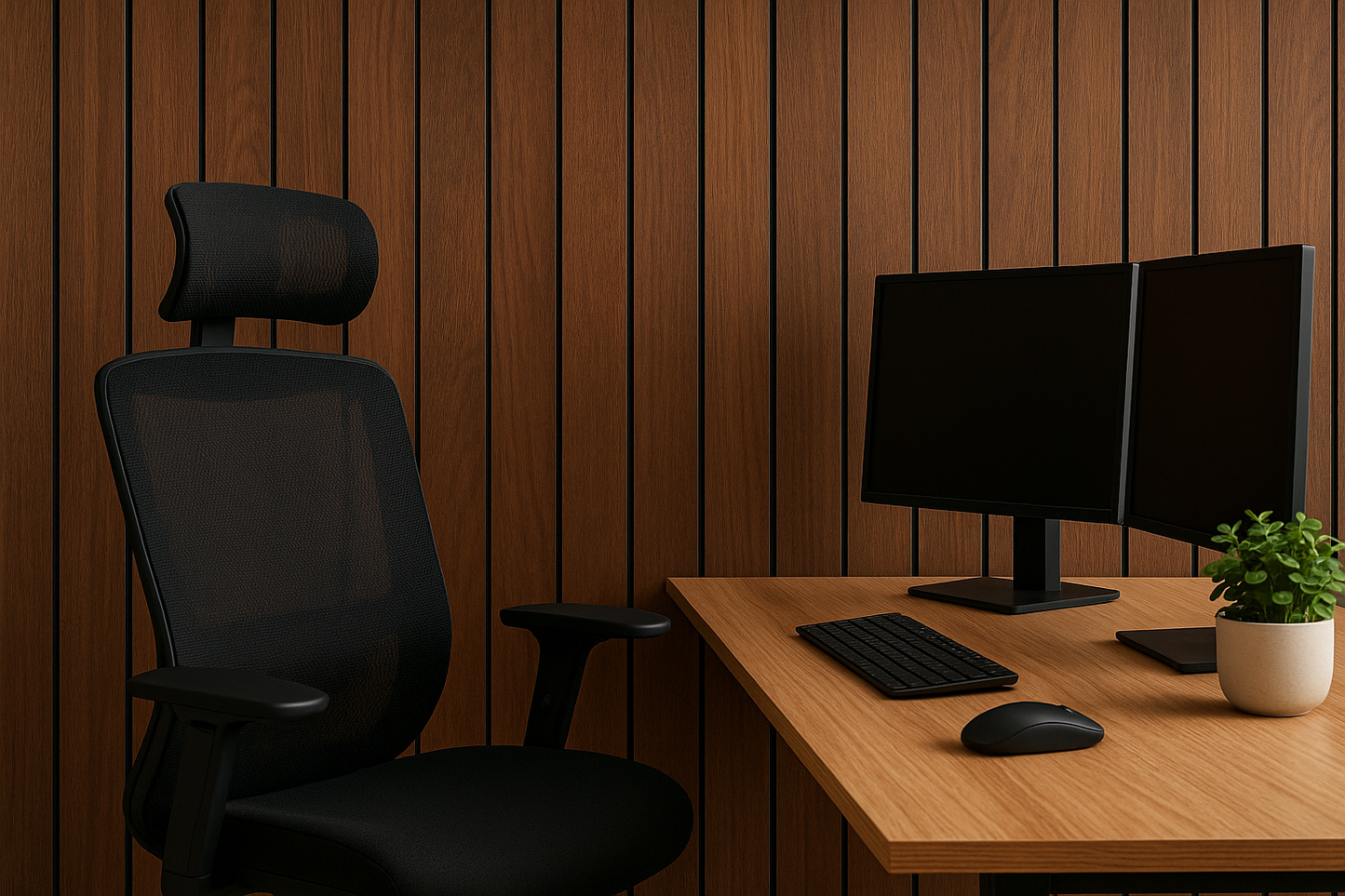 walnut wood panels