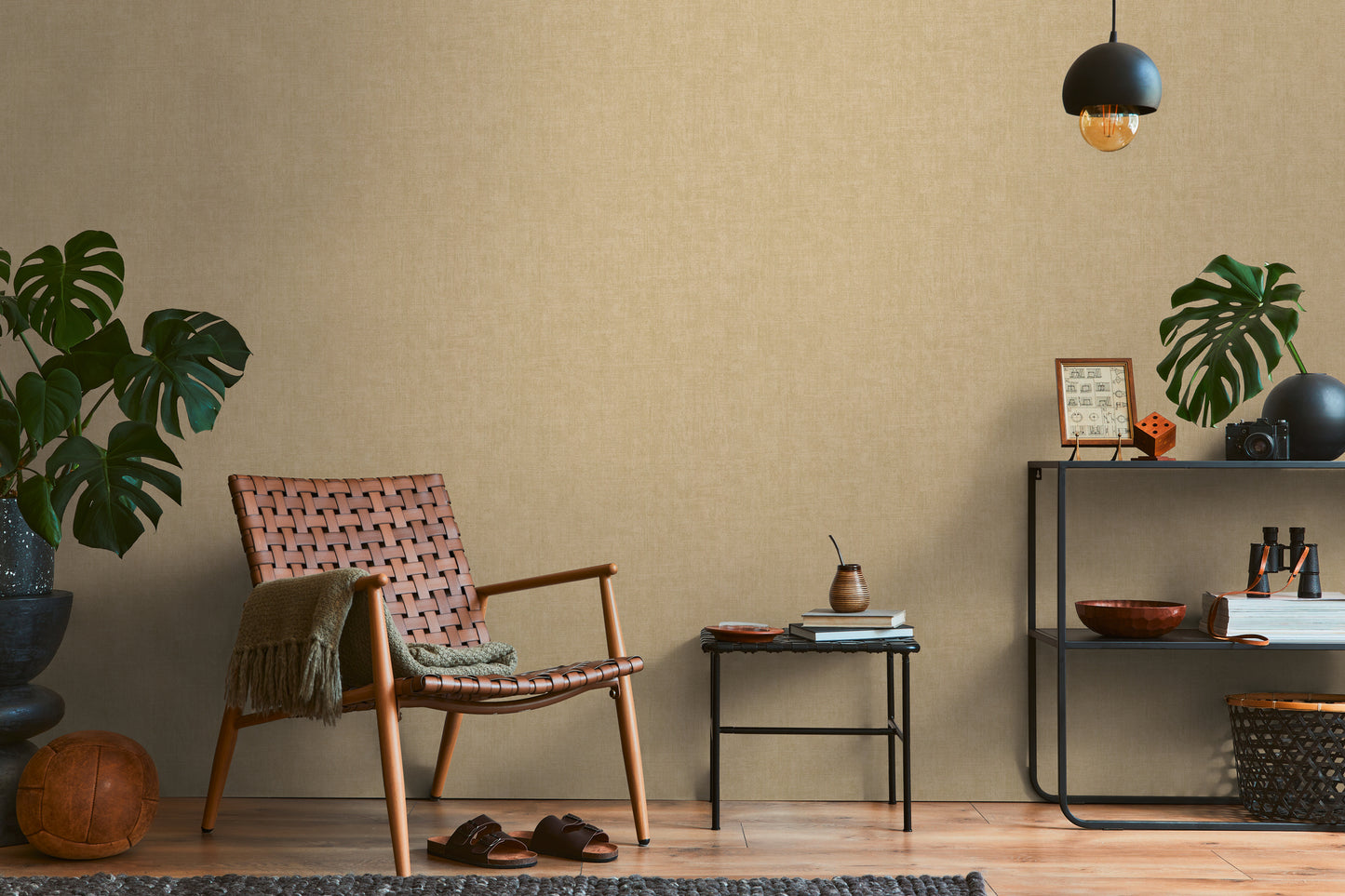 Textured Tan Wallpaper – Cuba II