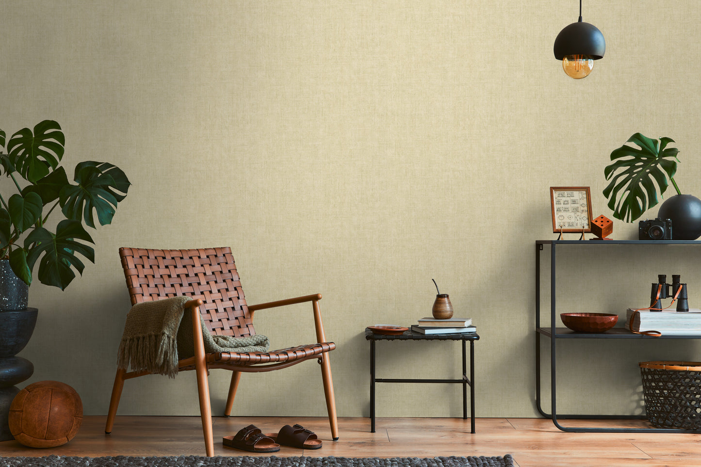 Textured Soft Green Wallpaper – Cuba II