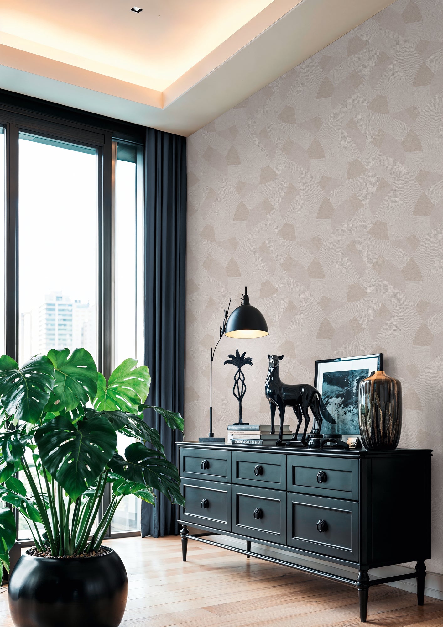 Geometric Grey Wallpaper – Cuba II