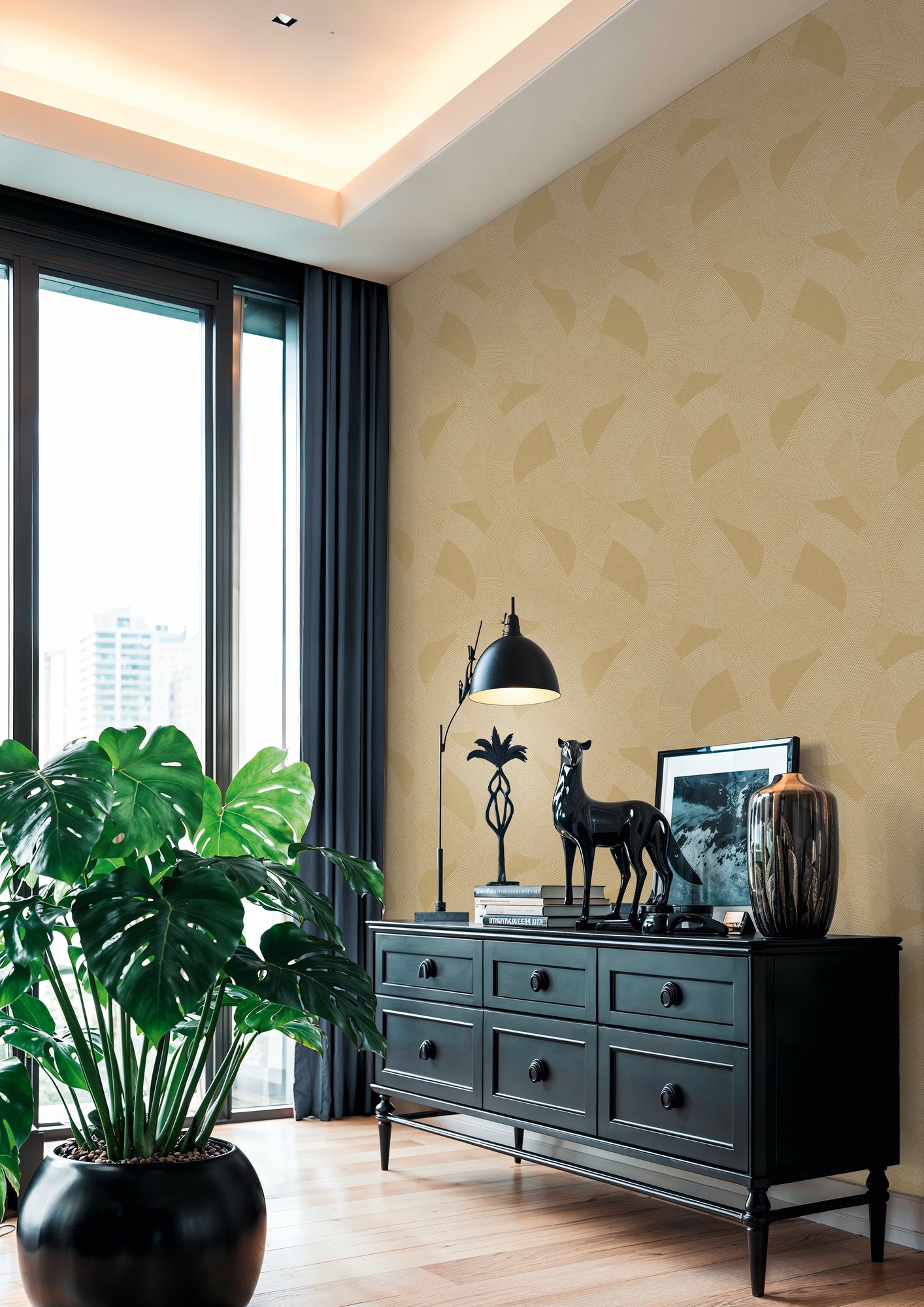 Geometric Tan Wallpaper – Cuba II