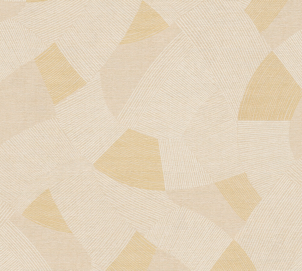 Geometric Beige Wallpaper – Cuba II