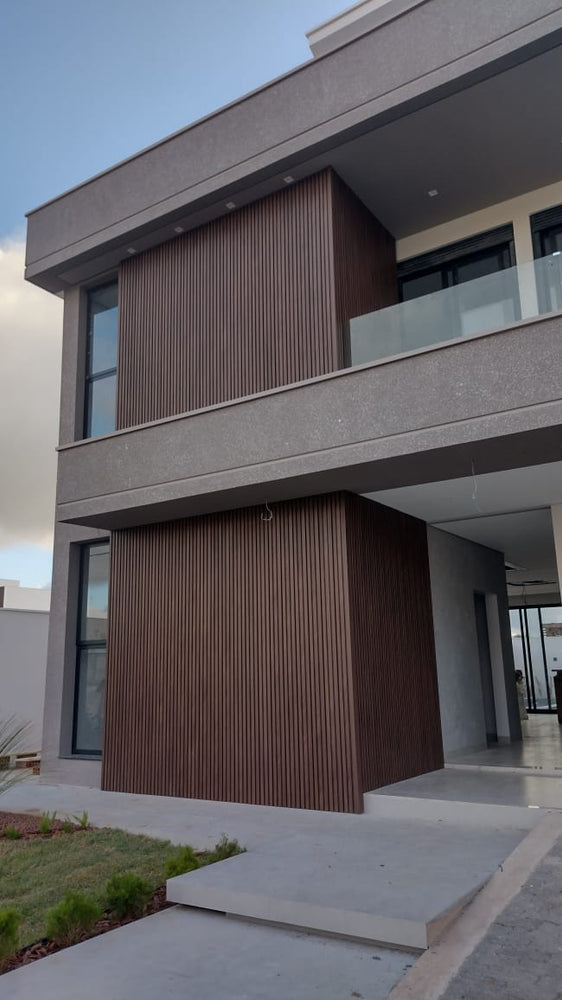 Walnut Mini Rib Cladding Prestige Grand Grid Walnut Exterior Wall Cladding 1x8 – Decofigura USA