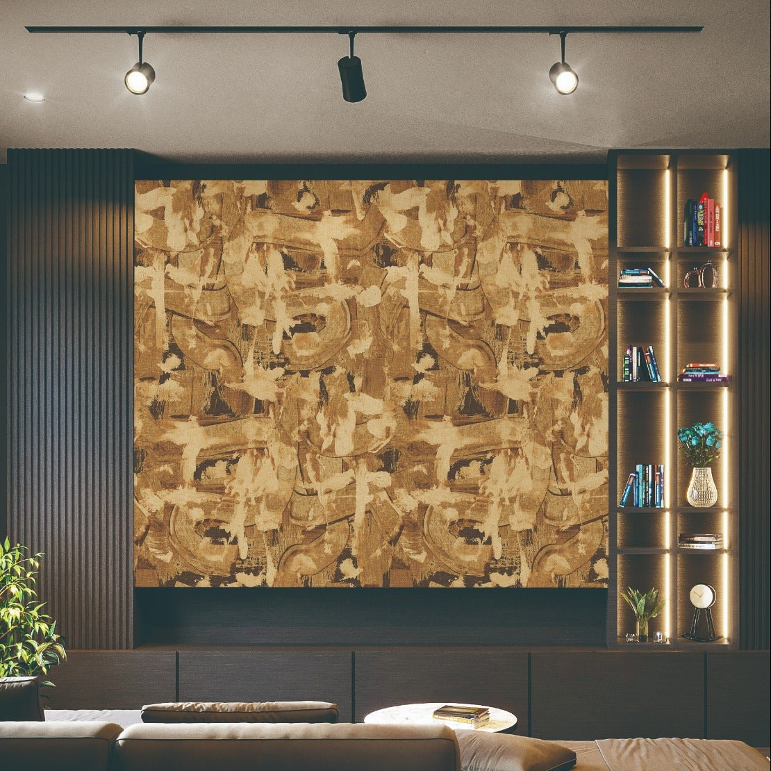 Shade Figura Murals – Mustard