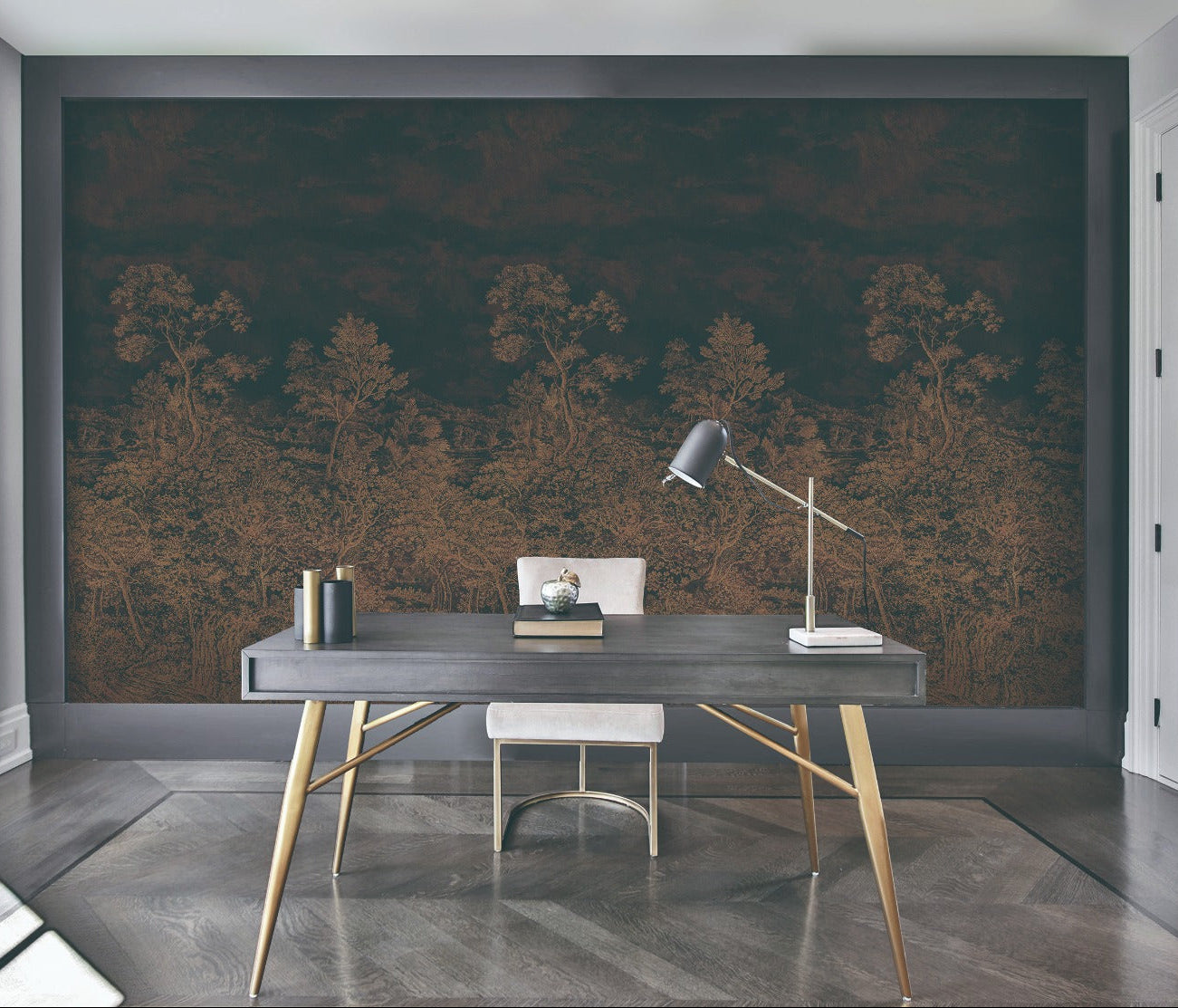 Forest Landscape Figura Murals – Green