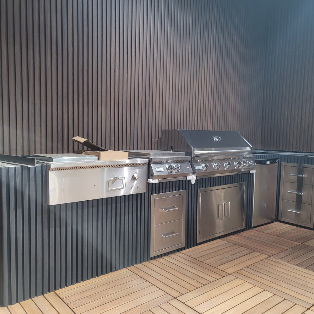 Exterior Prestige Grand Grid Cladding Charcoal 1x8