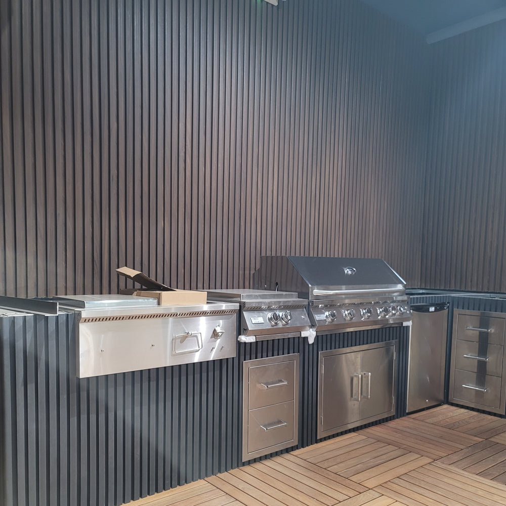 Exterior Prestige Grand Grid Cladding Charcoal 1x8
