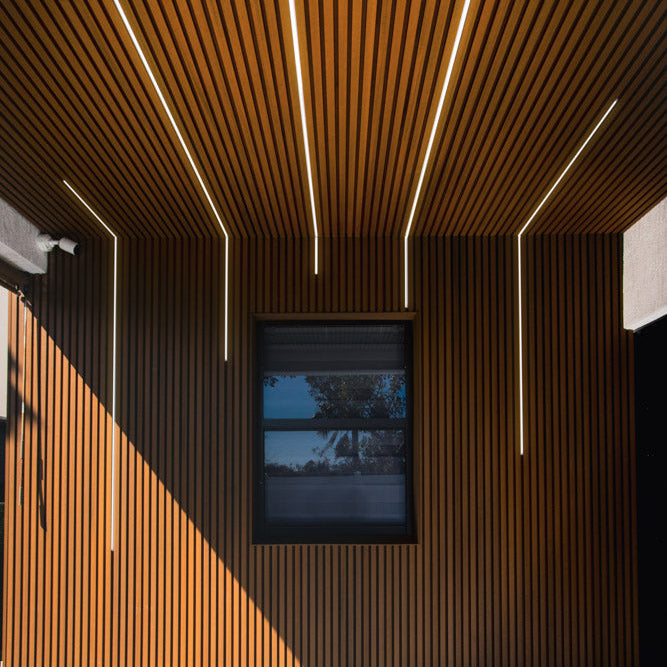 Exterior Prestige Grand Grid Cladding Teak 1x8
